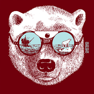 Visuel La peau de l&#039;ours sur t-shirt bio
